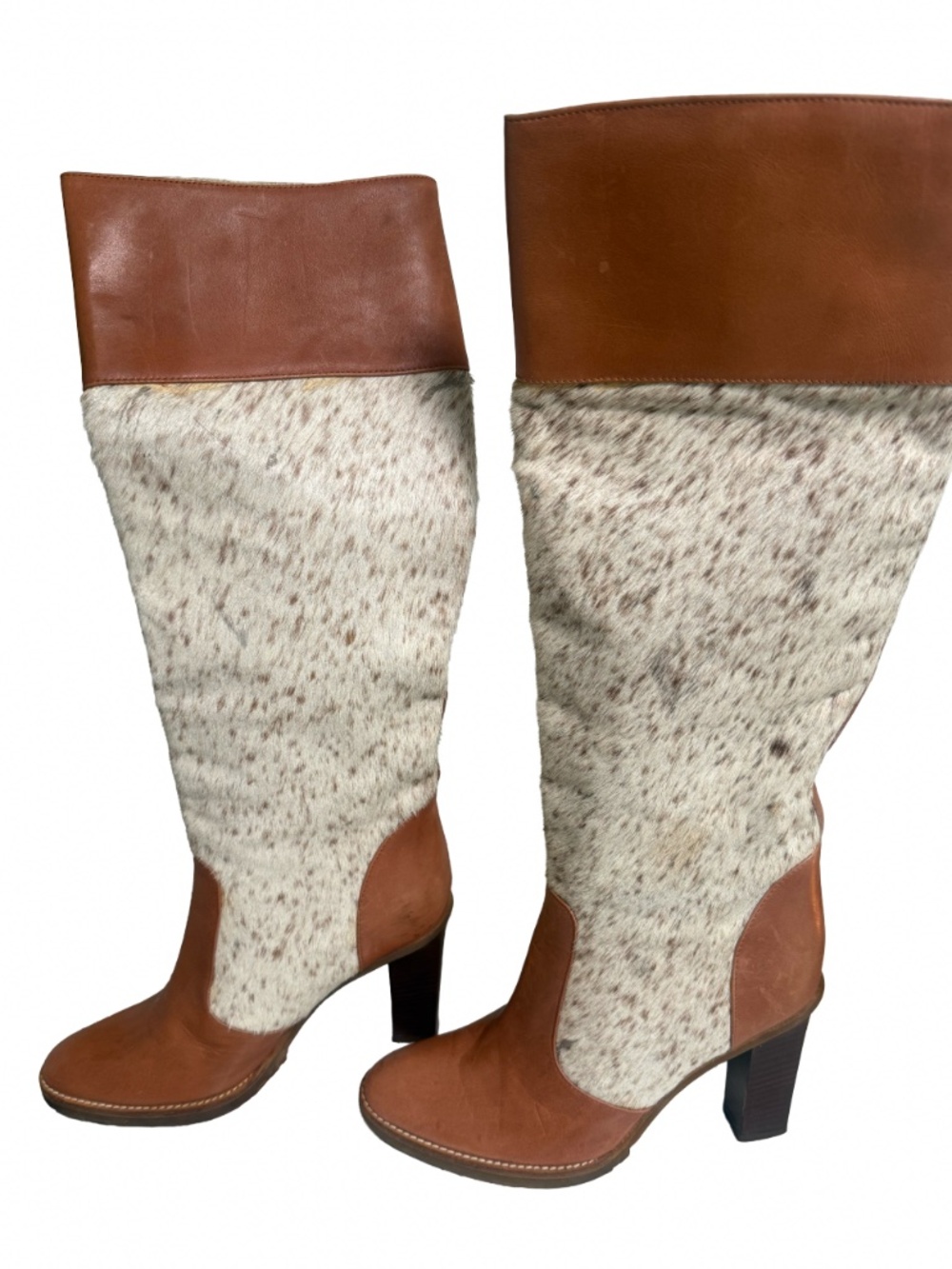 Michael Kors Cowhide & Leather Knee-High Boots 8